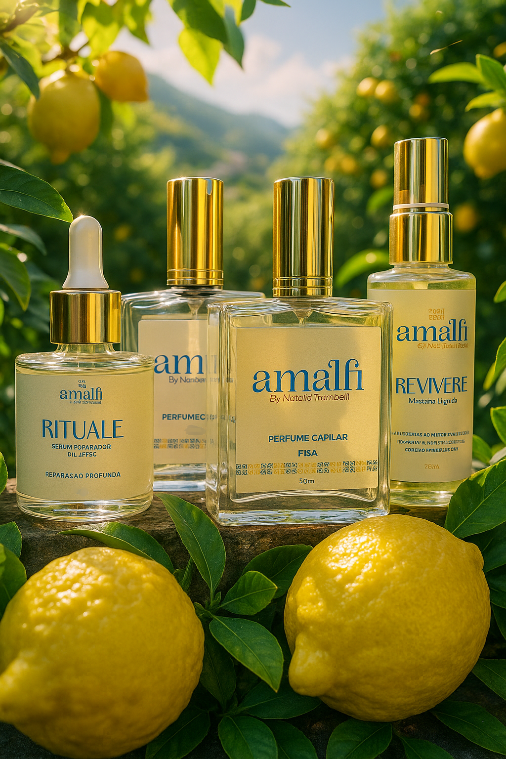 2 Perfumes Capilares (Pisa e Belluna) + Serum + Máscara Líquida