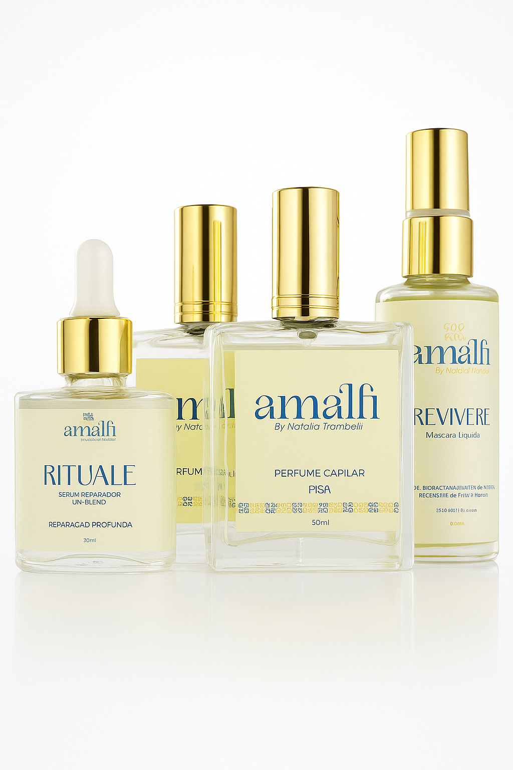 2 Perfumes Capilares (Pisa e Belluna) + Serum + Máscara Líquida