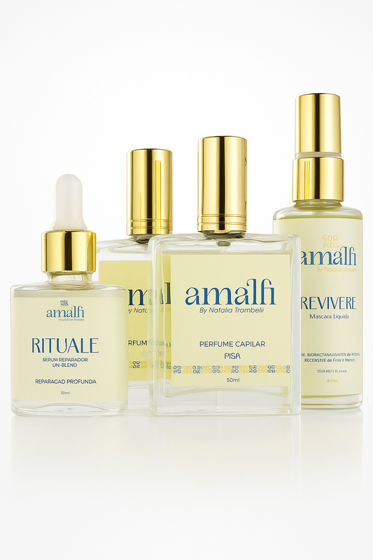 2 Perfumes Capilares (Pisa e Belluna) + Serum + Máscara Líquida